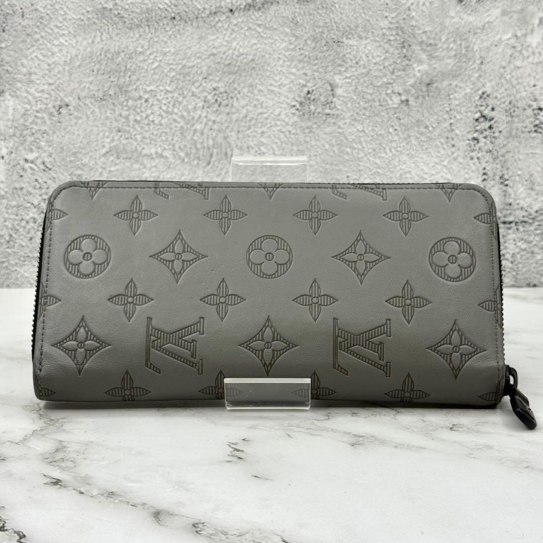 【極美品】ルイヴィトン ジッピーウォレット ヴェルディカル モノグラム シャドウ