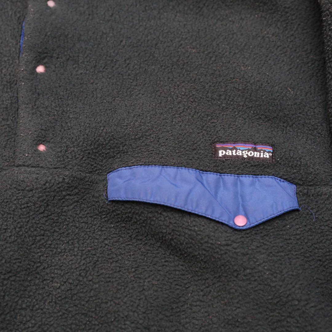 パタゴニア 雪なし タグ シンチラスナップT USA製 Lサイズ 幅詰め