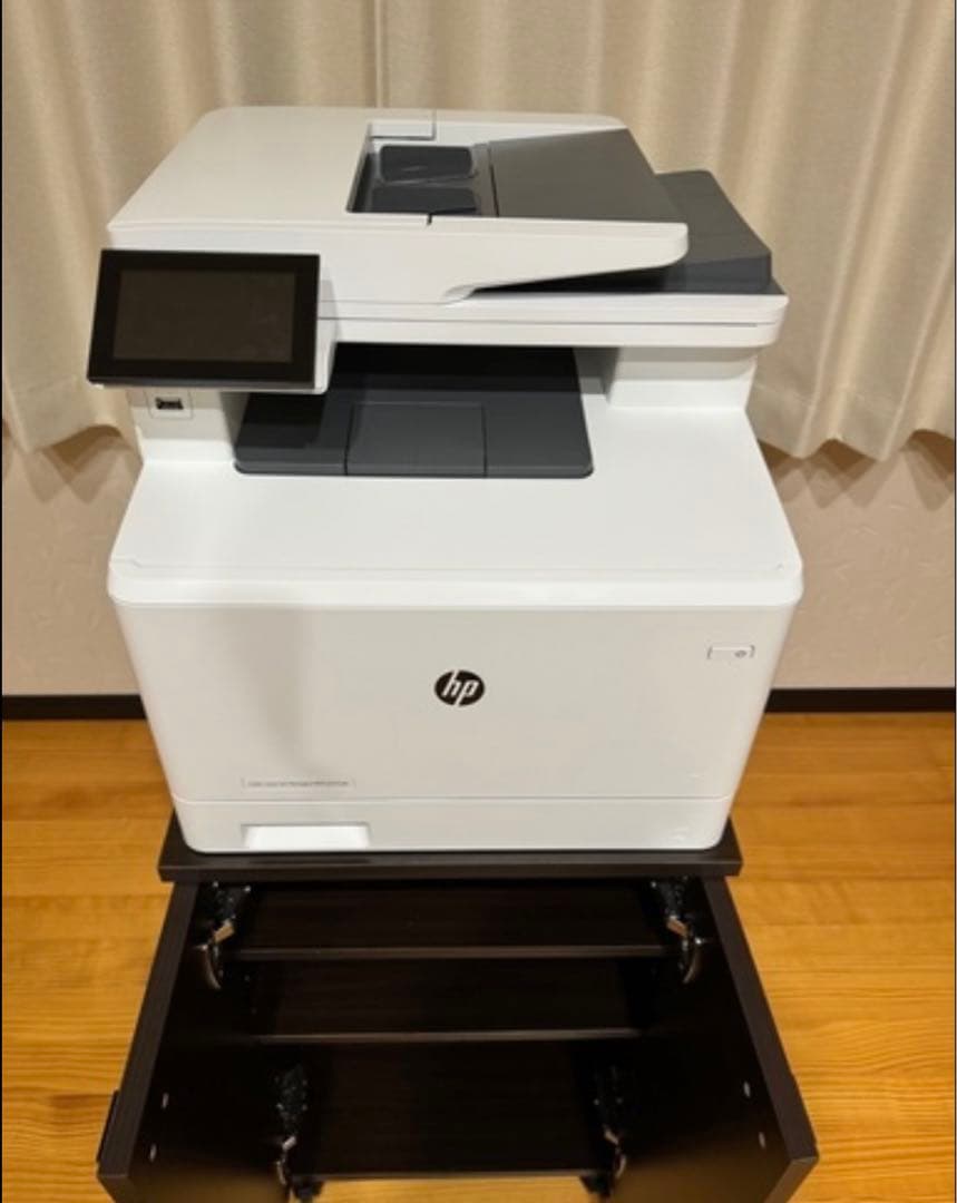 HP Jet E47528 カラーレーザー複合機　下収納付き　直接引取限定