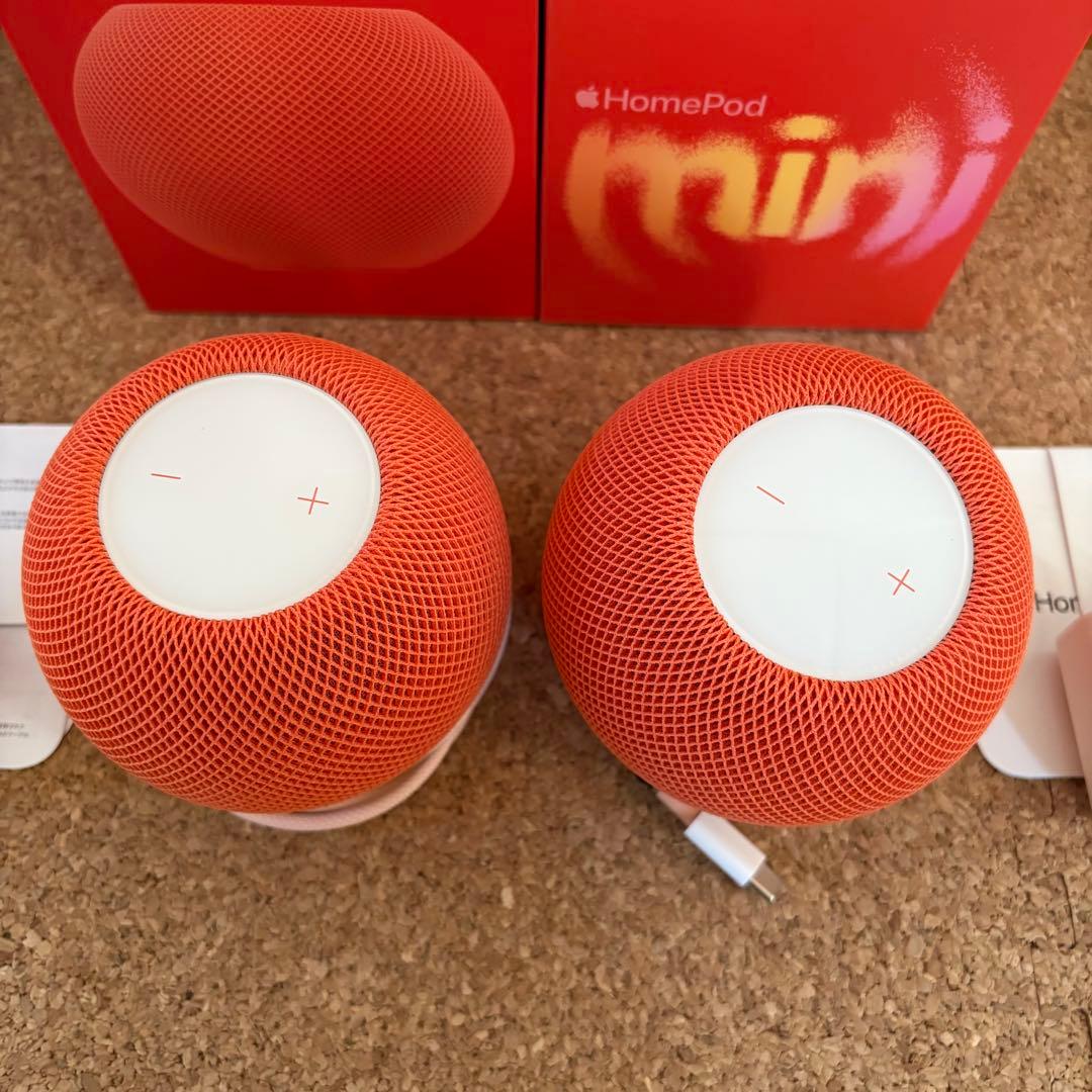 【美品】Apple Pod mini オレンジ MJ2D3J/A 2個
