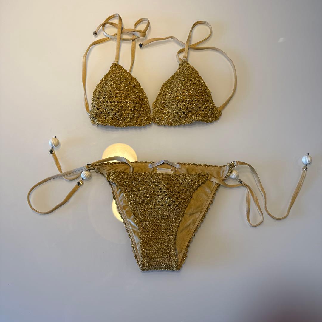 ステラマッカートニー　ゴールド セパレート水着