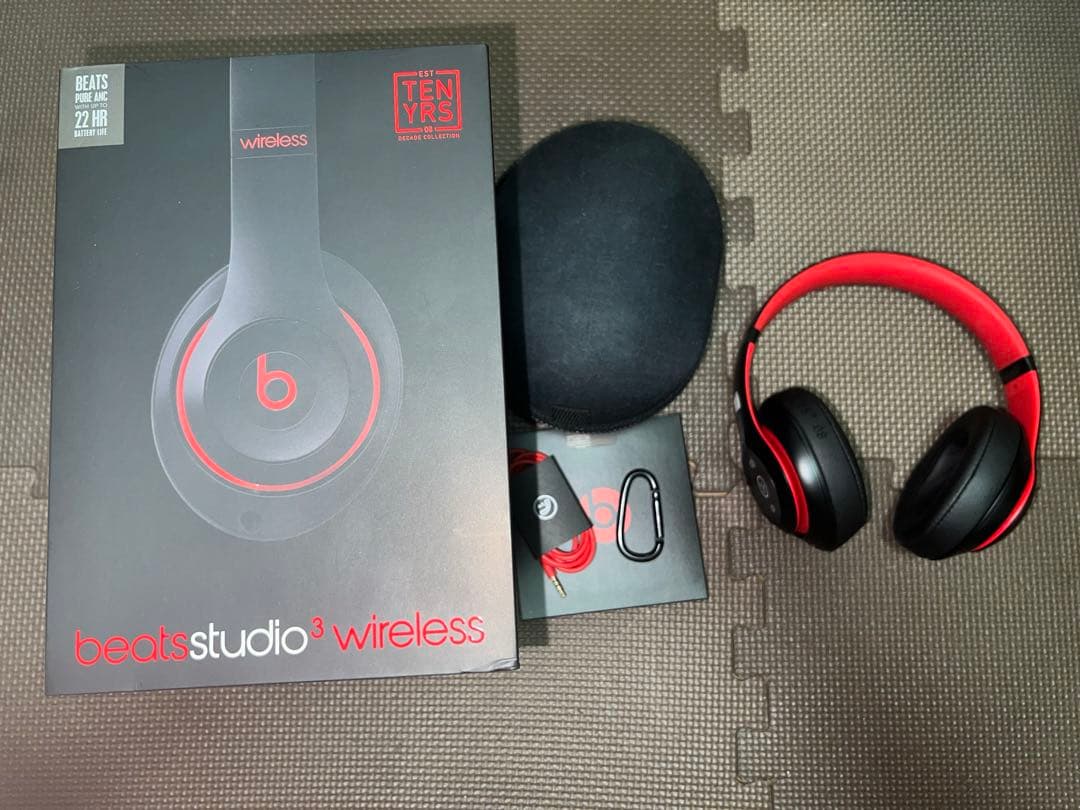 BEATS STUDIO3 WIRELESSブラックレッド