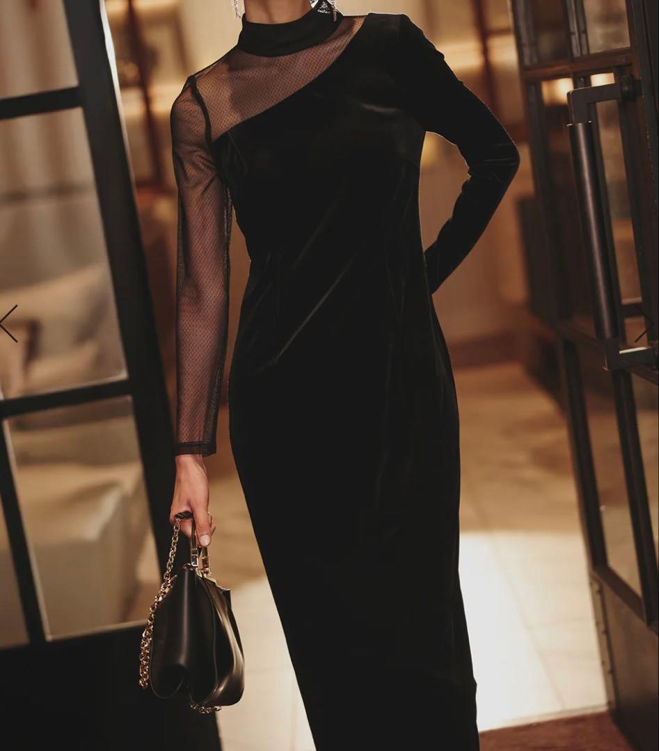 ánuans シアーコンビタイトワンピース