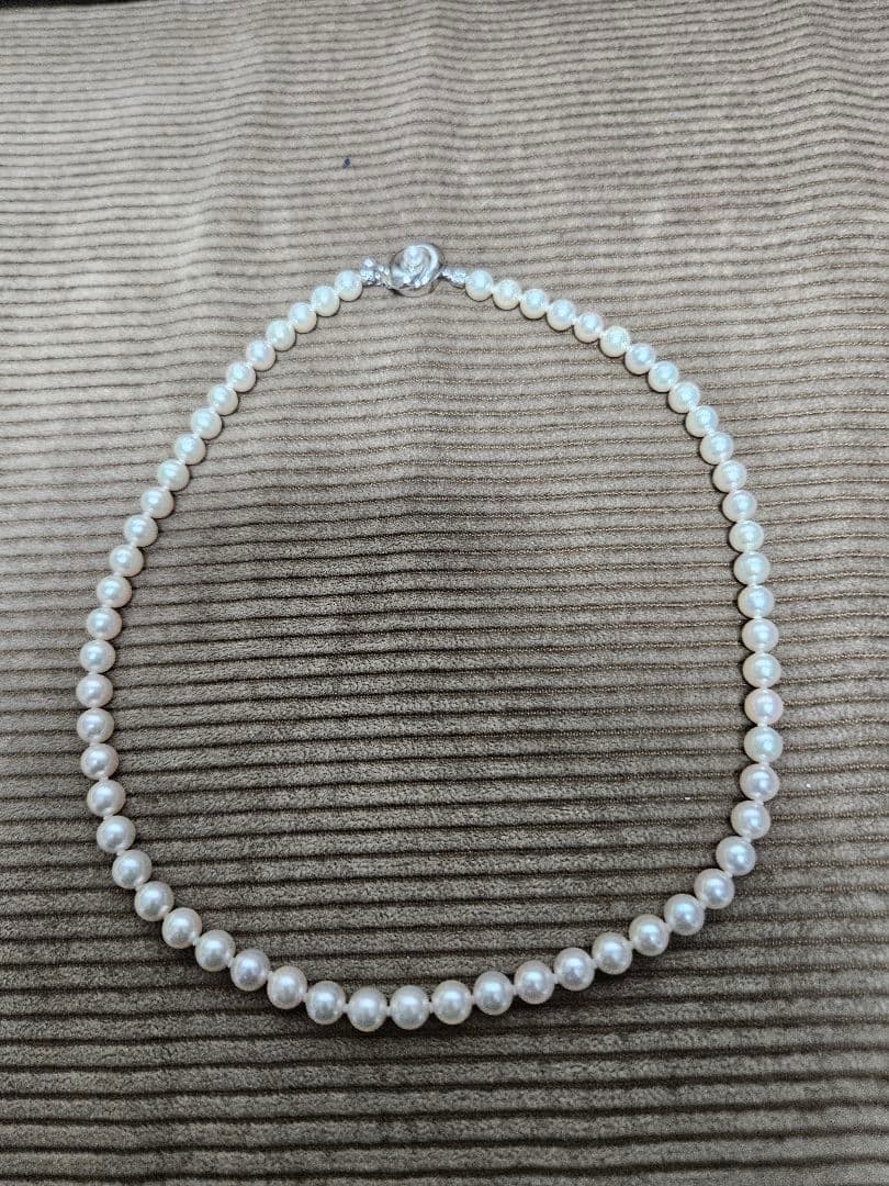 挨*可様 CITIZEN 真珠 シルバー ネックレス