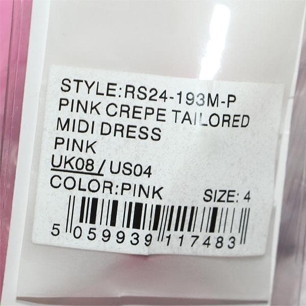 R*A様 セルフポートレイト テーラード ワンピース レース ピンク UK8 未