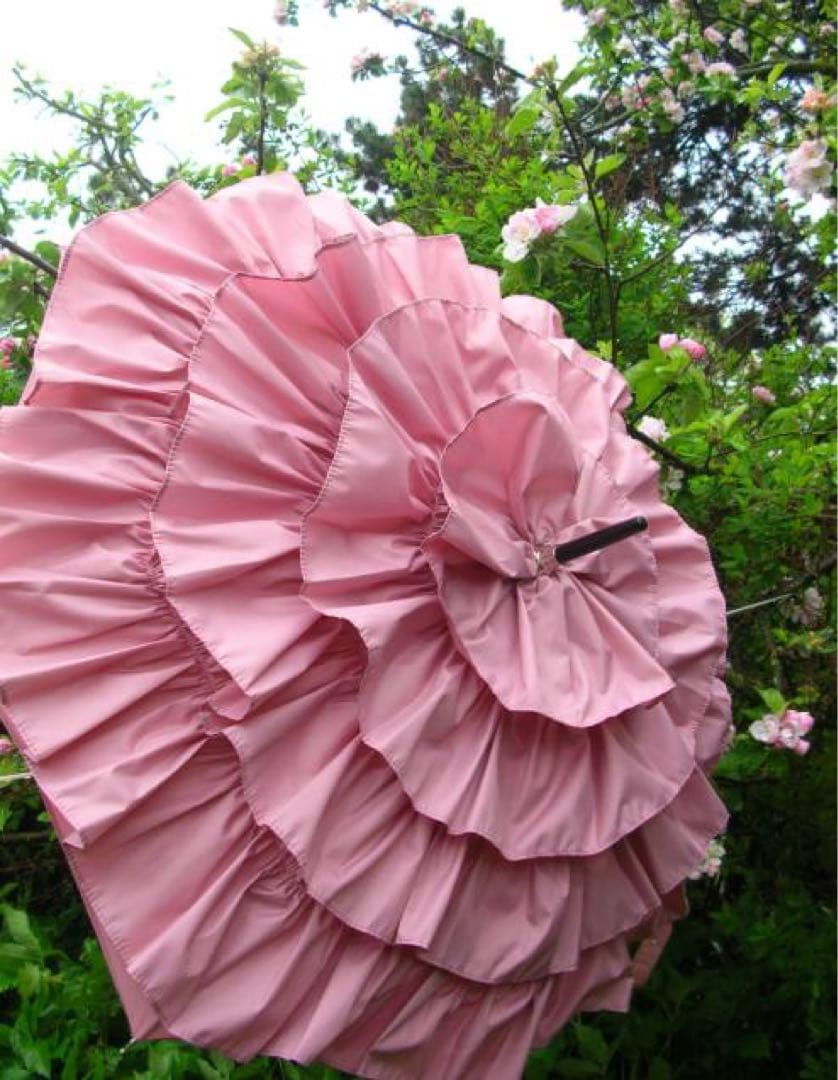 GUY DE JEAN ギ・ド・ジャン CANCAN 晴雨兼用　日傘　ピンク