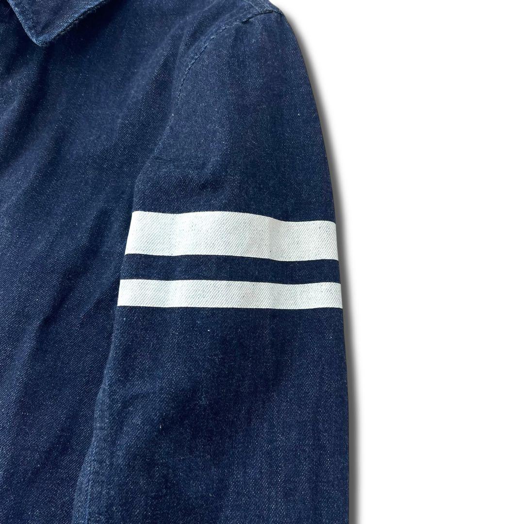 極美品 濃紺 桃太郎ジーンズ デニム ジャンプスーツ つなぎ 出陣 36