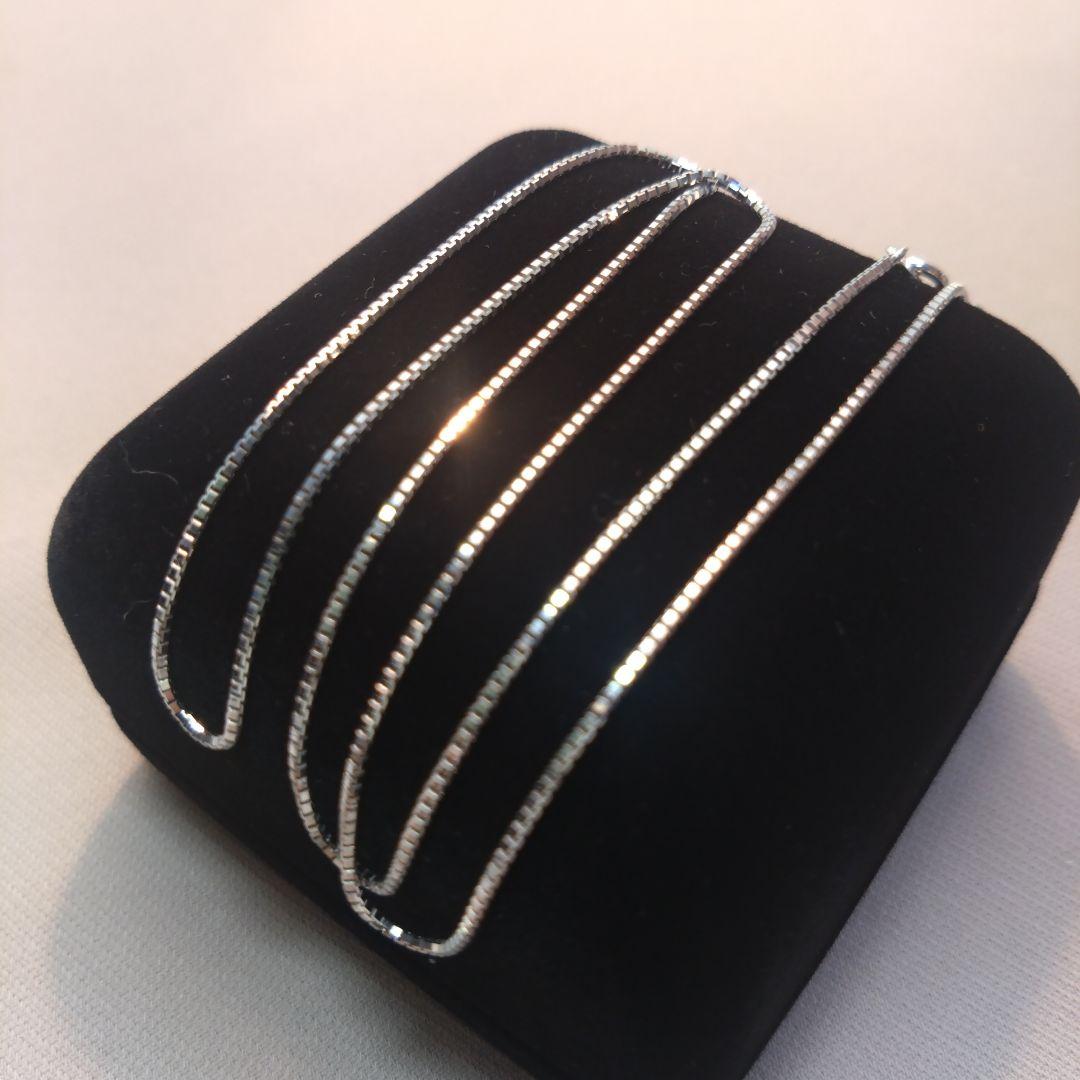 ■K18WG■美品K18ベネチアンネックレス金ホワイトゴールド☆早い者勝ち☆