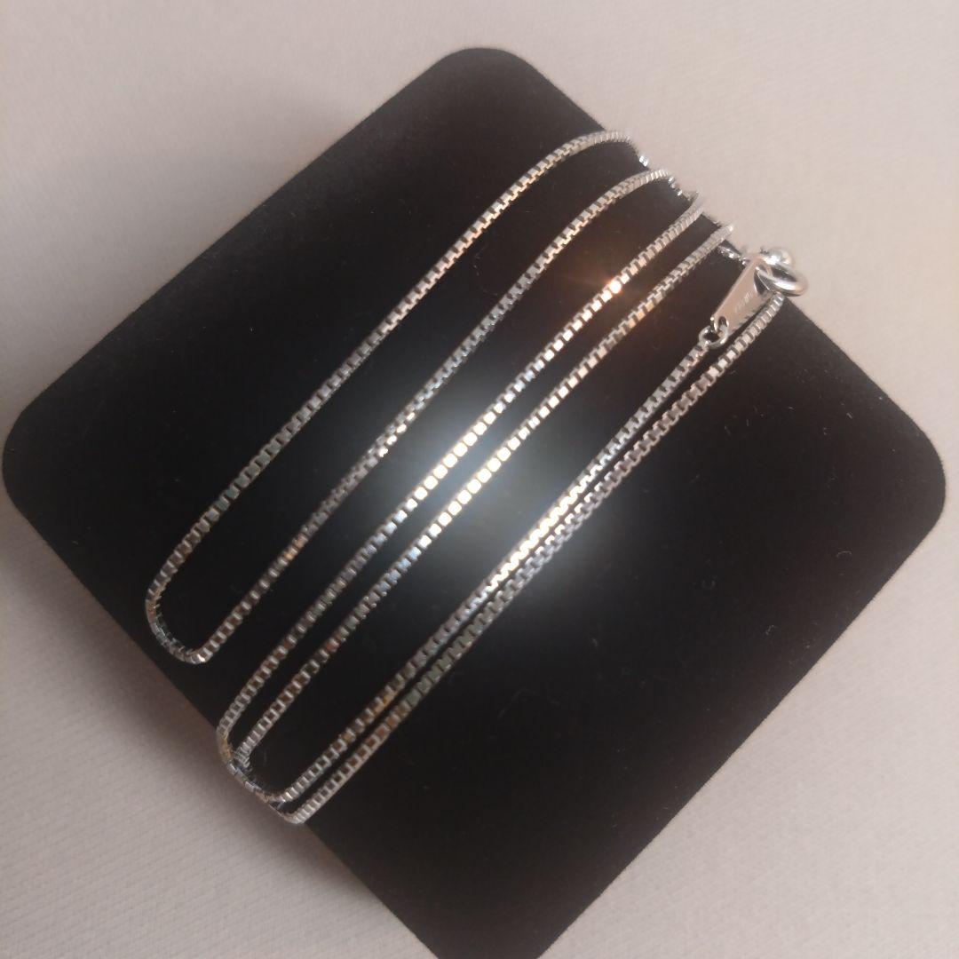 ■K18WG■美品K18ベネチアンネックレス金ホワイトゴールド☆早い者勝ち☆