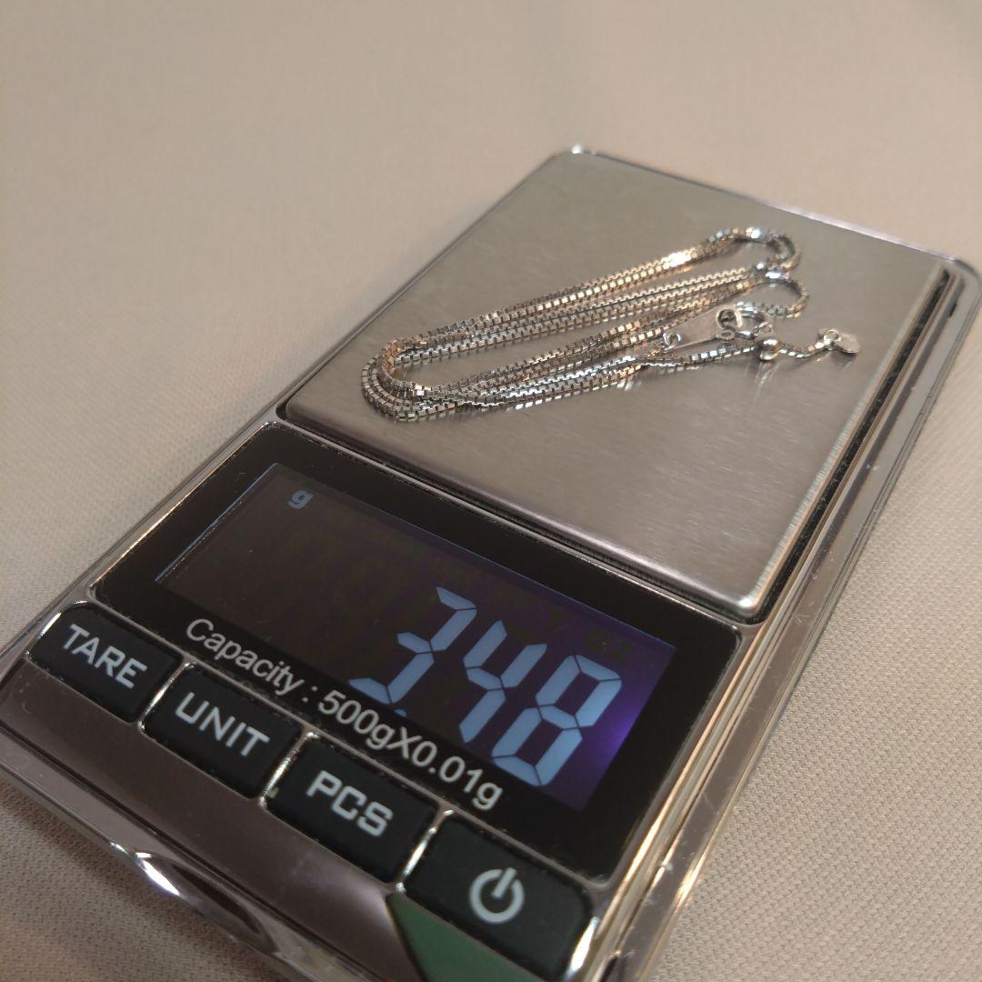 ■K18WG■美品K18ベネチアンネックレス金ホワイトゴールド☆早い者勝ち☆