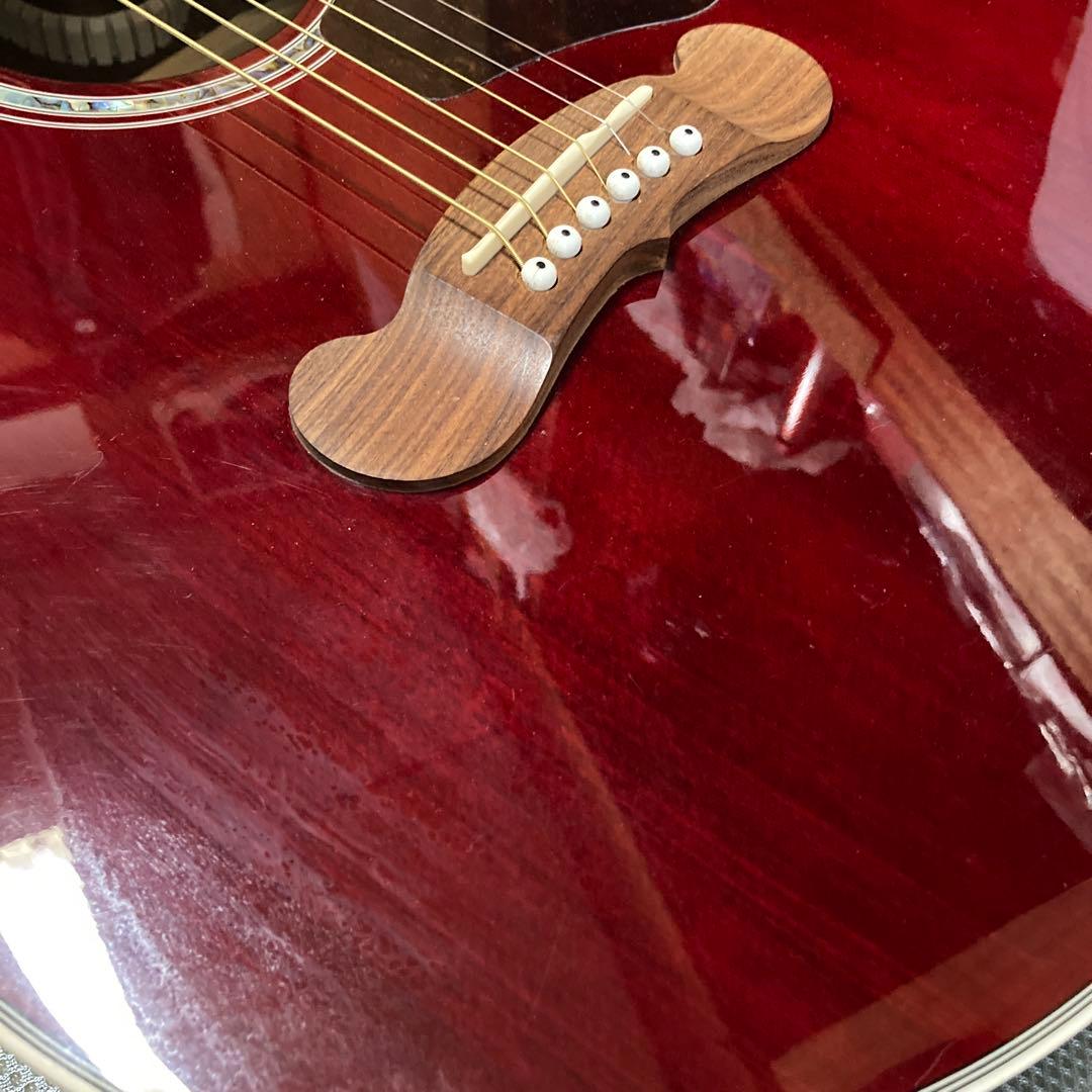 値下げ！EpiphoneエレアコEJ-200 Coupe WineRed