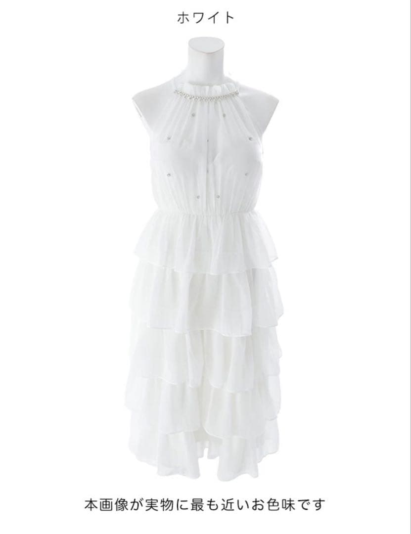 アメスリティアードワンピースドレス　ジュエルズ