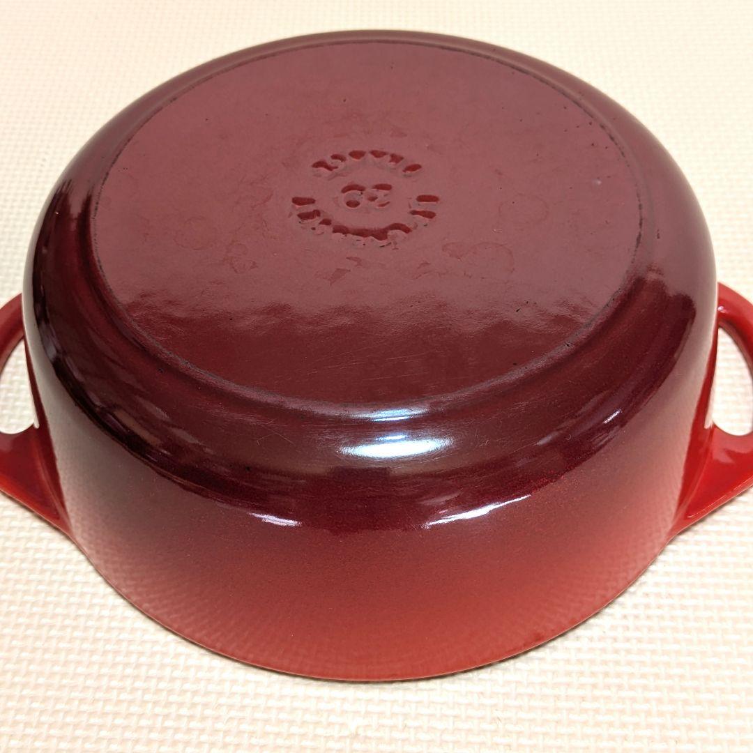 ル・クルーゼ（Le Creuset） ココット・ビス 20cm　チェリーレッド