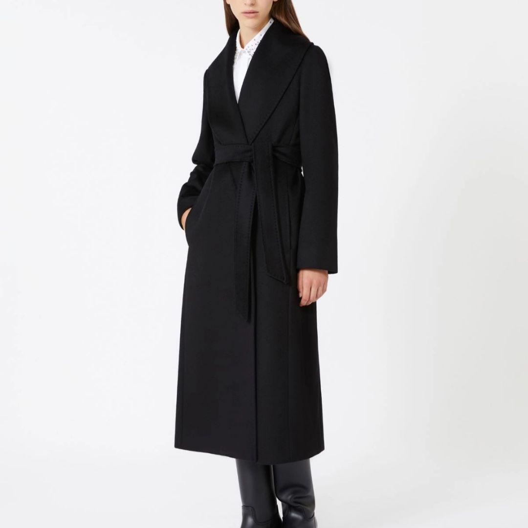 国内購入☆美品☆ Max Mara Studio ウールコート ロリアナ 黒40