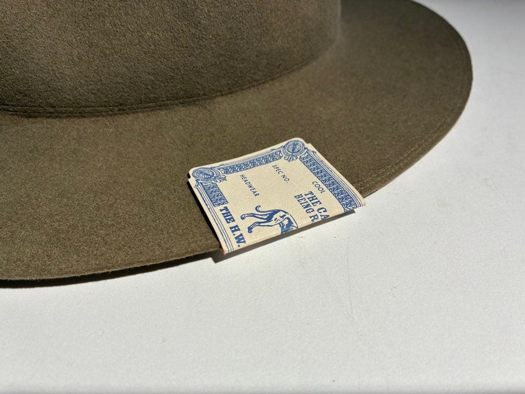 THE H.W.DOG&CO. トラベラーズハット オリーブ 38