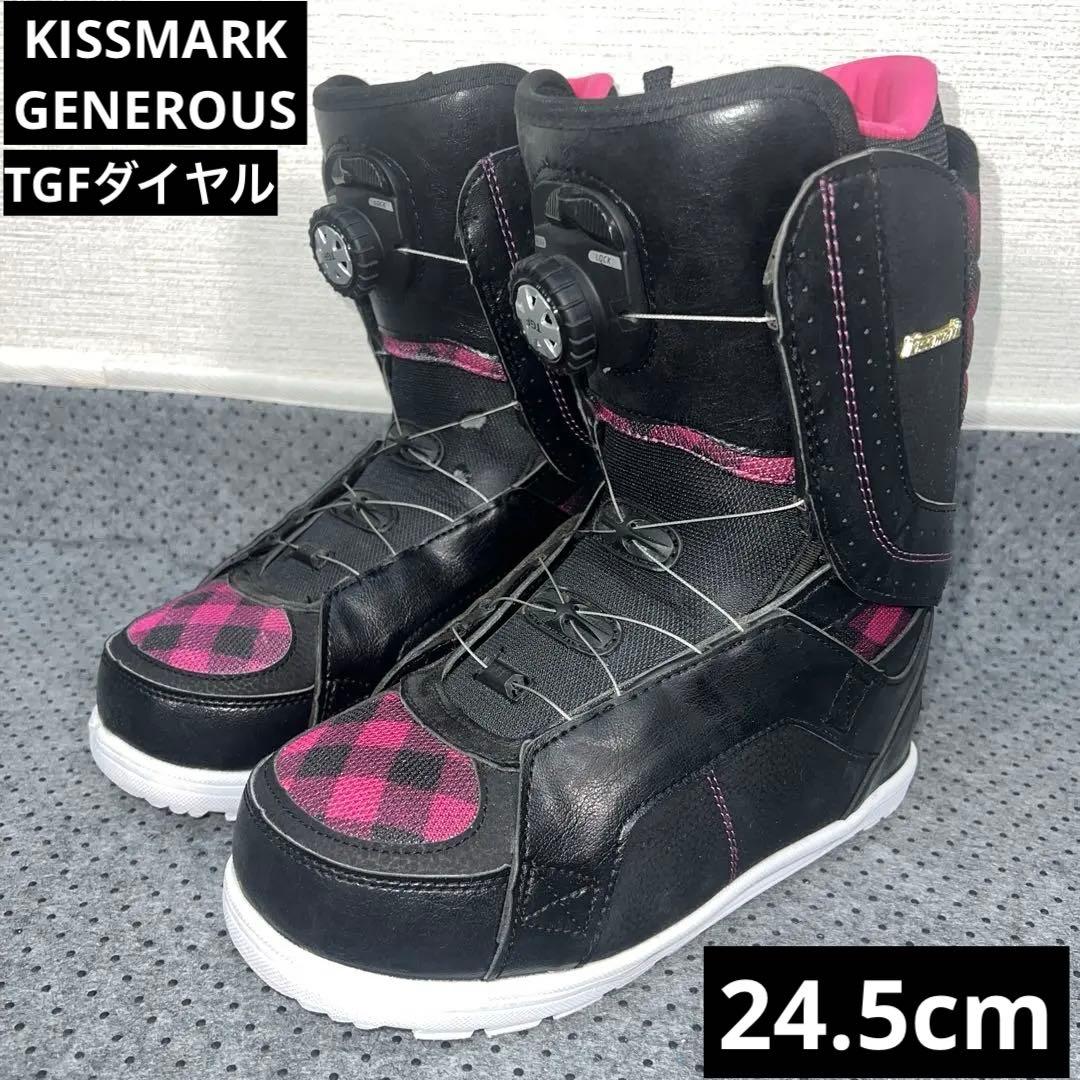 5回使用 24.5cm KISSMARK TGF ダイヤル スノーボードブーツ