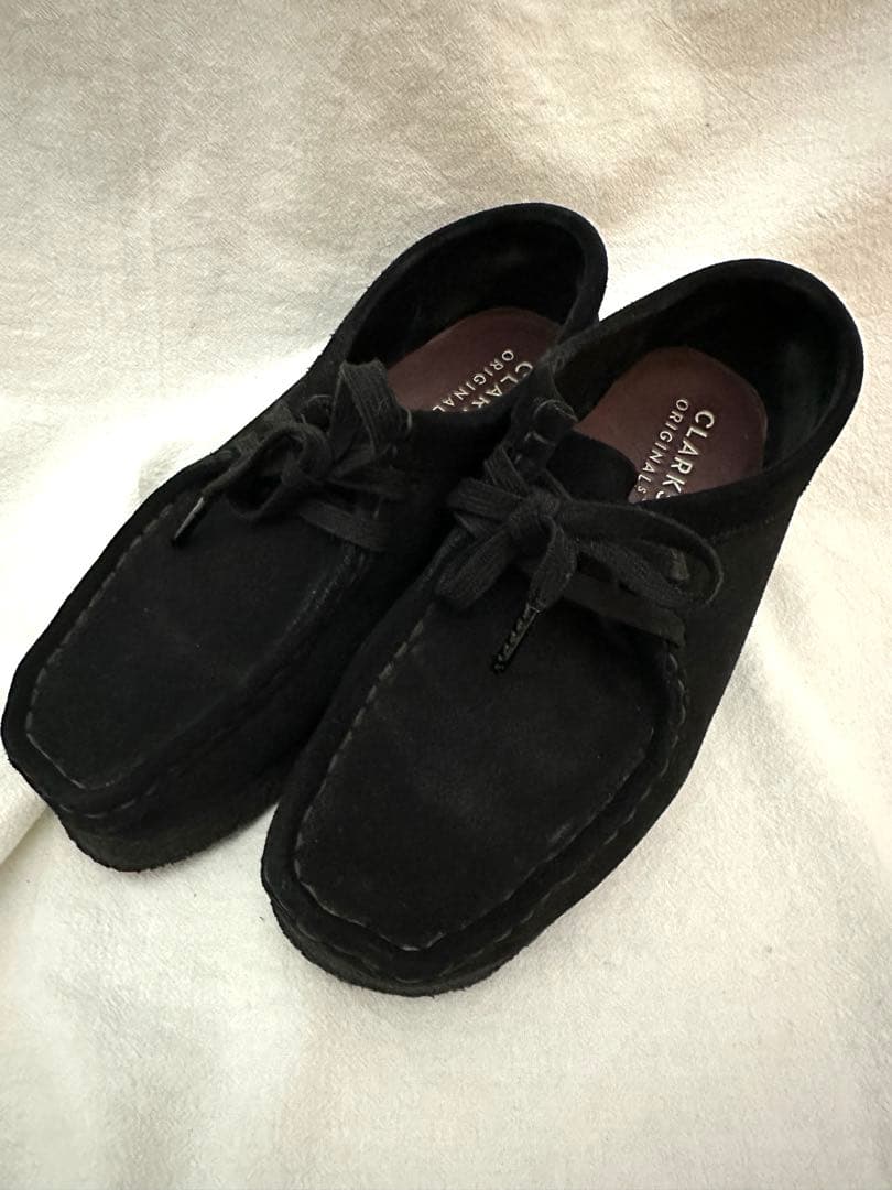 Clarks WALLABEE BLACK 23.5 クラークス　ワラビー