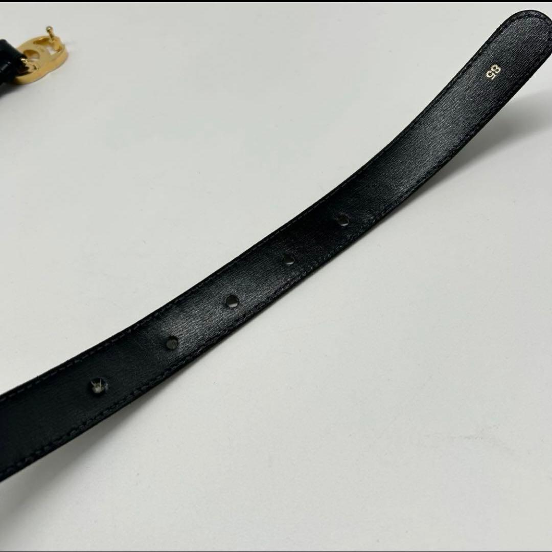 美品GUCCI ベルト　インターロッキング　ゴールドバックル　85
