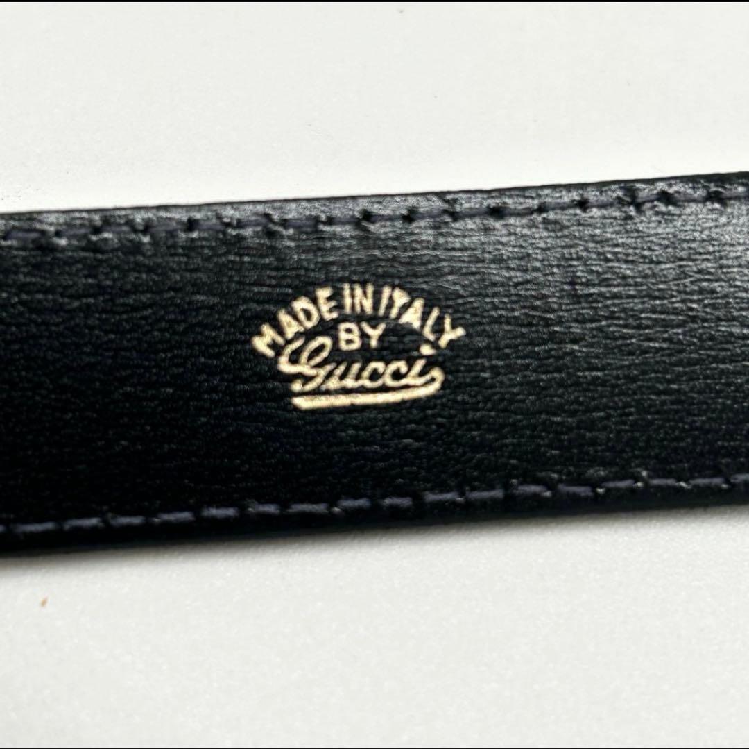 美品GUCCI ベルト　インターロッキング　ゴールドバックル　85