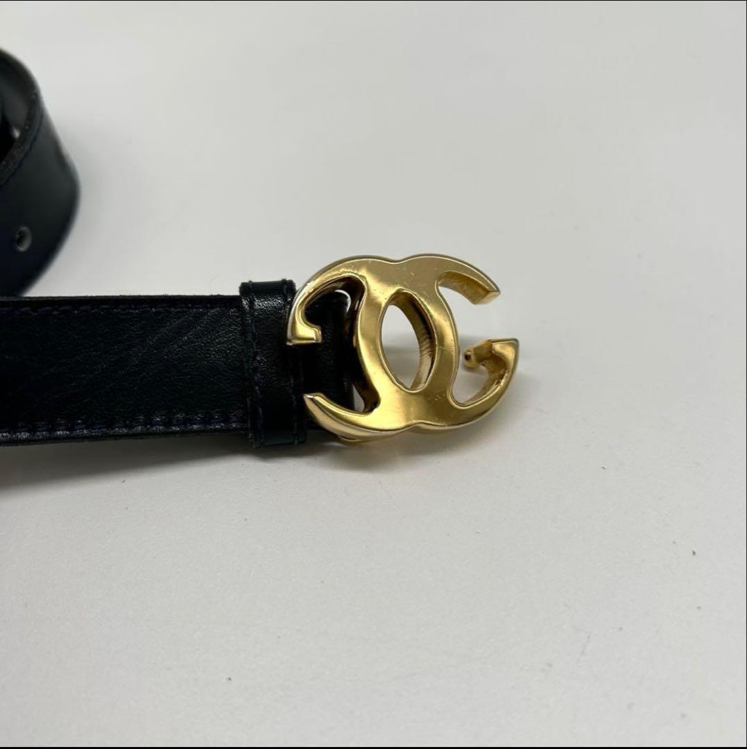 美品GUCCI ベルト　インターロッキング　ゴールドバックル　85