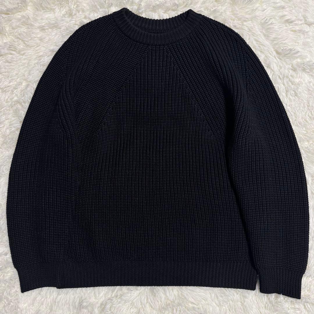 バトナー BATONER シグネチャー クルーネック ニット ブラック Mサイズ