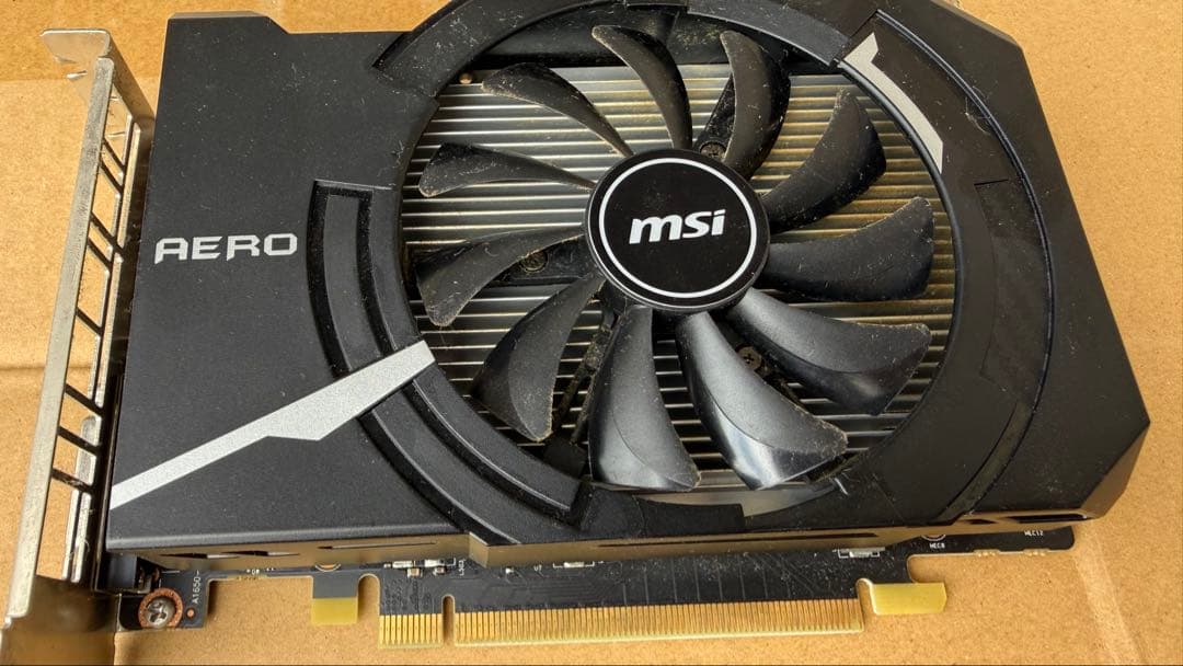 グラフィックボード・グラボ・ビデオカード GeForce GTX1650 AERO ITX 4GB OC V1