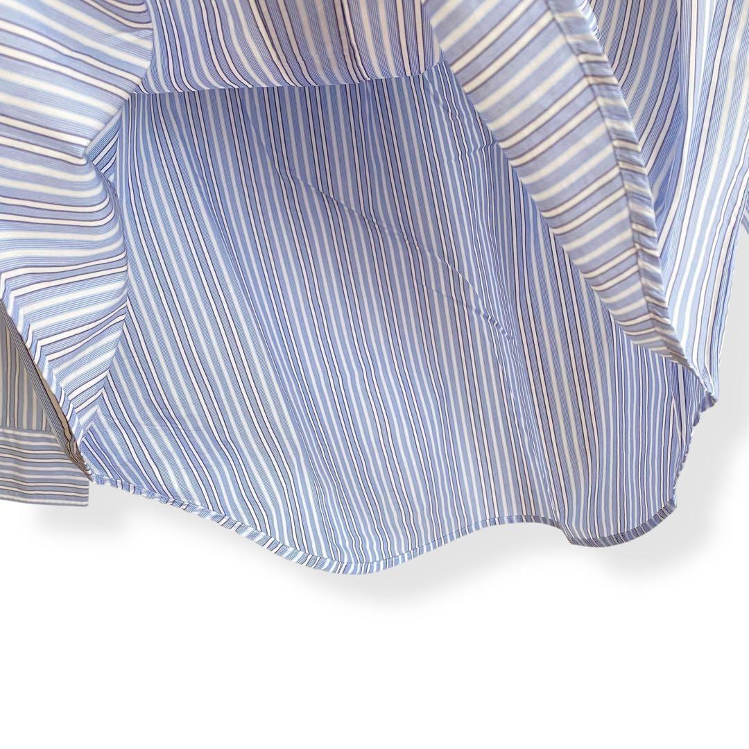 新品タグ付 アンダーカバー ストライプ フロントロゴ Yシャツ 633KZ