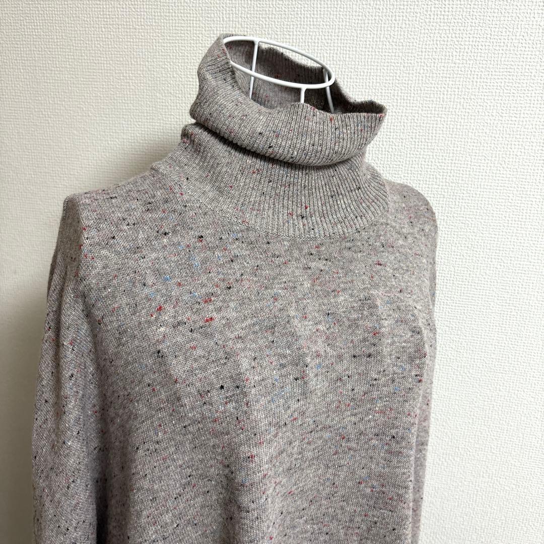 美品✨ BEARDSLEYビアズリー タートルネック　ビッグ　ニットワンピース