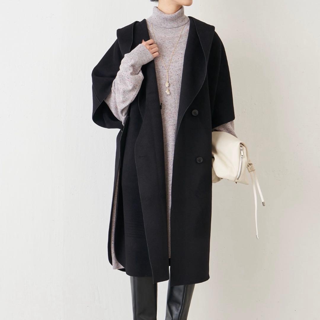 美品✨ BEARDSLEYビアズリー タートルネック　ビッグ　ニットワンピース