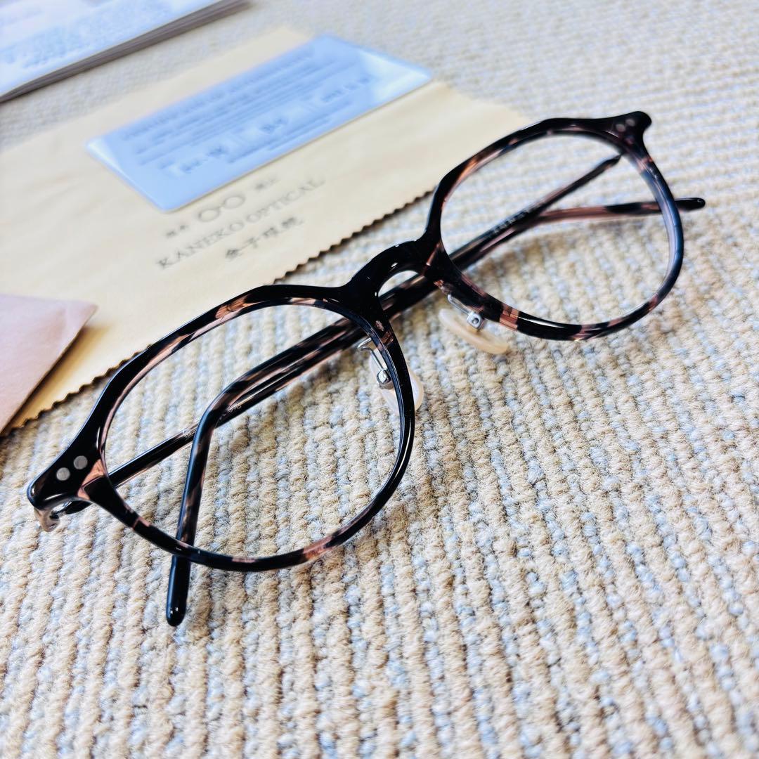 お値下げ　【付属品完備】金子眼鏡　KC-74 創業昭和三十三年　セルロイド