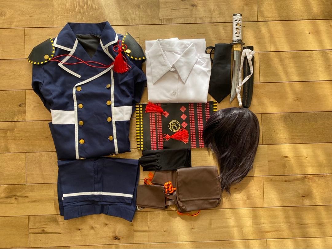 刀剣乱舞　薬研藤四郎　コスプレ　衣装　模造刀　ウィッグ