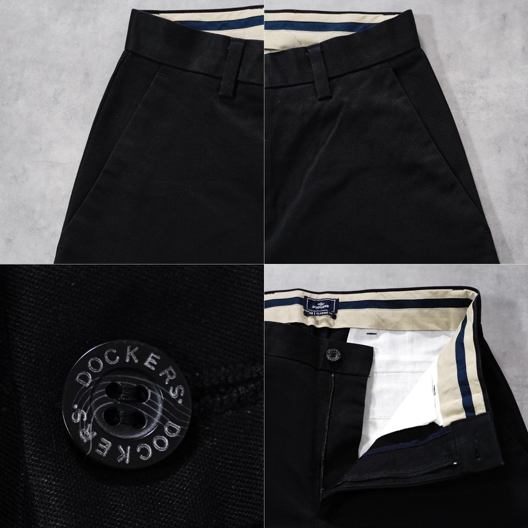 ドッカーズ リーバイス W30 チノパン ボトム 古着 パンツ 黒 17416