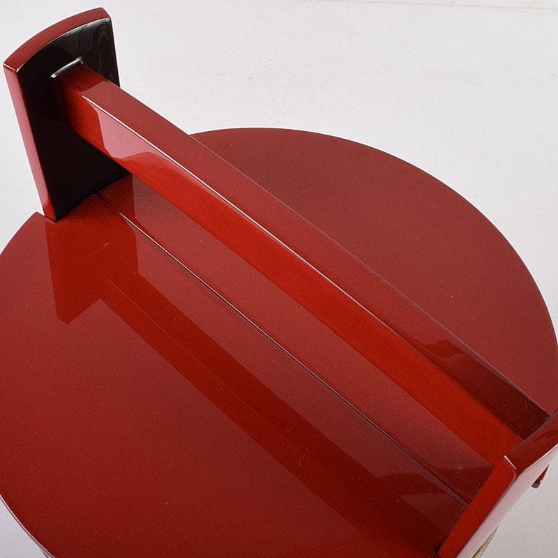 専用　浜木松峰　朱塗銀タガ　手桶水指　堀内宗完(兼中斎)極め箱　VR8538H