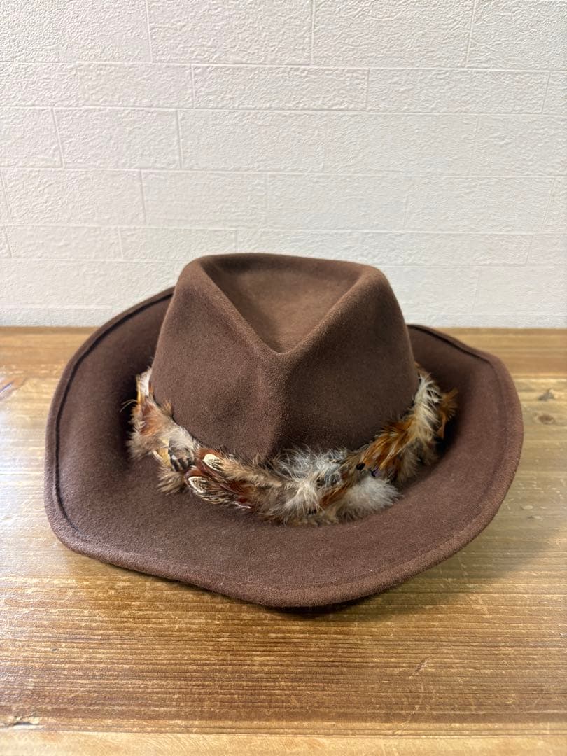 ゆ*き様 NUMBER (N)INE 08AW フェザーフェルトハット