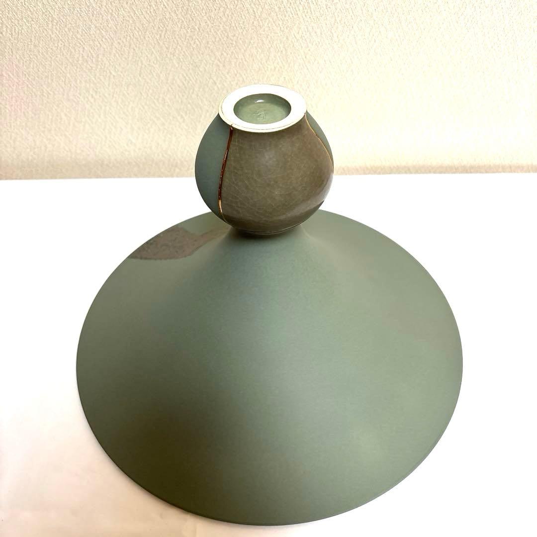 池坊　いけばな　花器　正明　下蕪　陶器