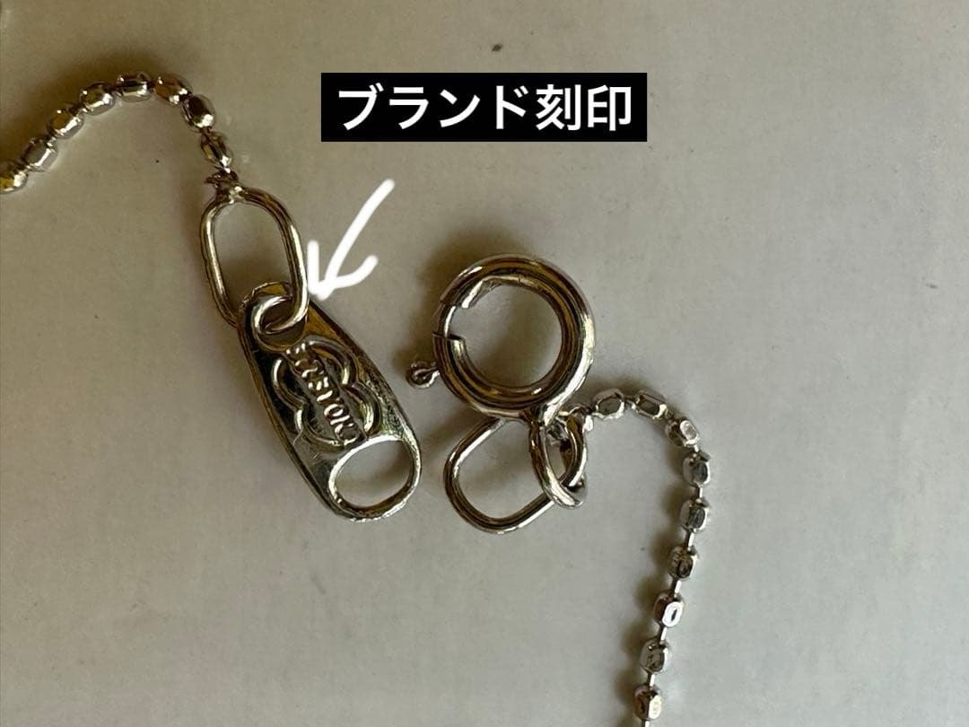 【美品】ウノアエレ 聖母マリアメダイ ボールチェーンネックレス 18金WG