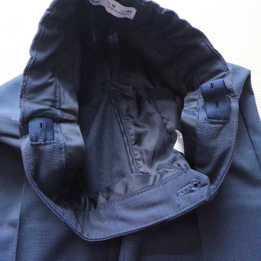 美品 ザラ 140cm 男の子 フォーマルスーツ上下セット 長ズボン セレモニー