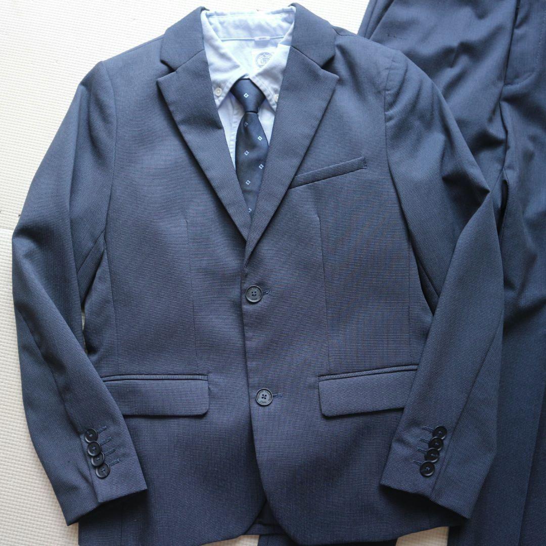 美品 ザラ 140cm 男の子 フォーマルスーツ上下セット 長ズボン セレモニー