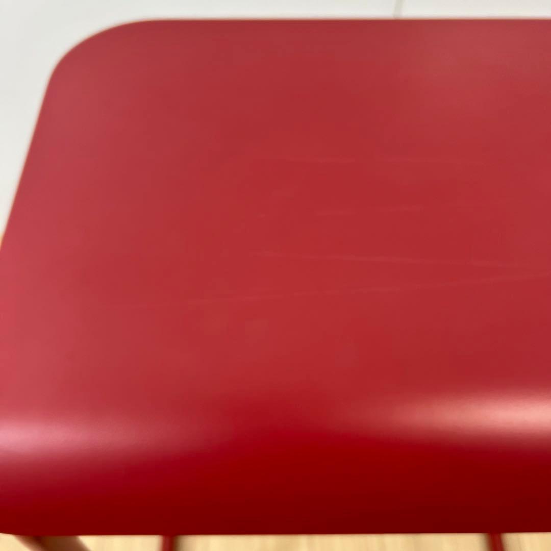 Knoll ノール トボガン プルアップテーブル メラミン天板　レッド　赤