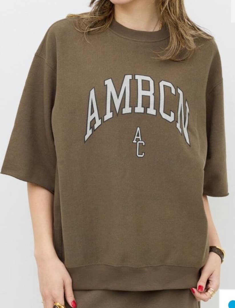 L'Appartement 【アメリカーナ】 HALF SLEEVE SWEAT