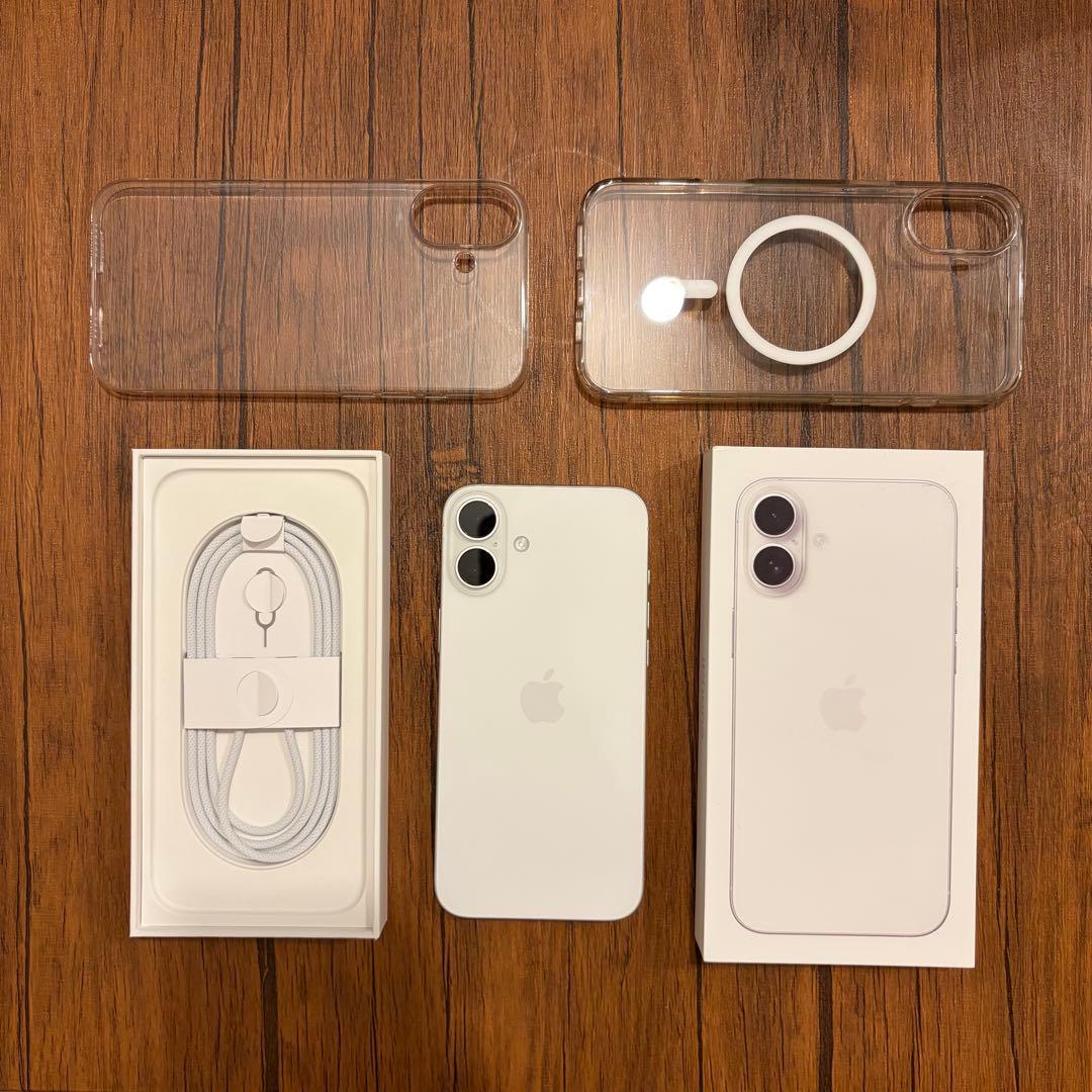 iPhone16Plus 256GB ホワイト 2ヶ月使用 美品SIMフリー