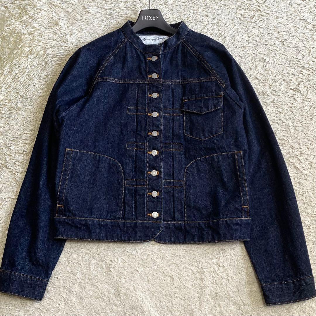 極美品✨️si-si-si comfort スタンドカラー デニムジャケット M