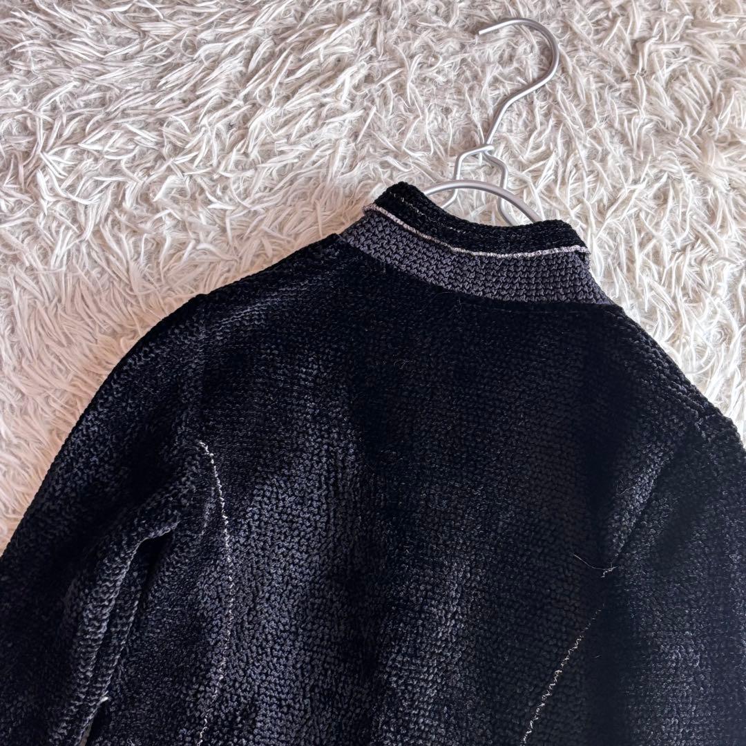 新品 ノコオーノ プリーツ ベロア コサージュ付き ジャケット 38