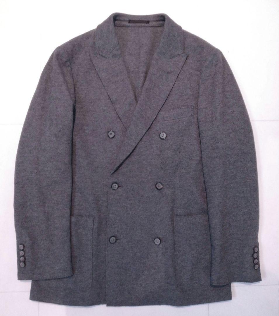 トゥモローランド　ニットジャージダブルブレスト テーラードジャケット　XL