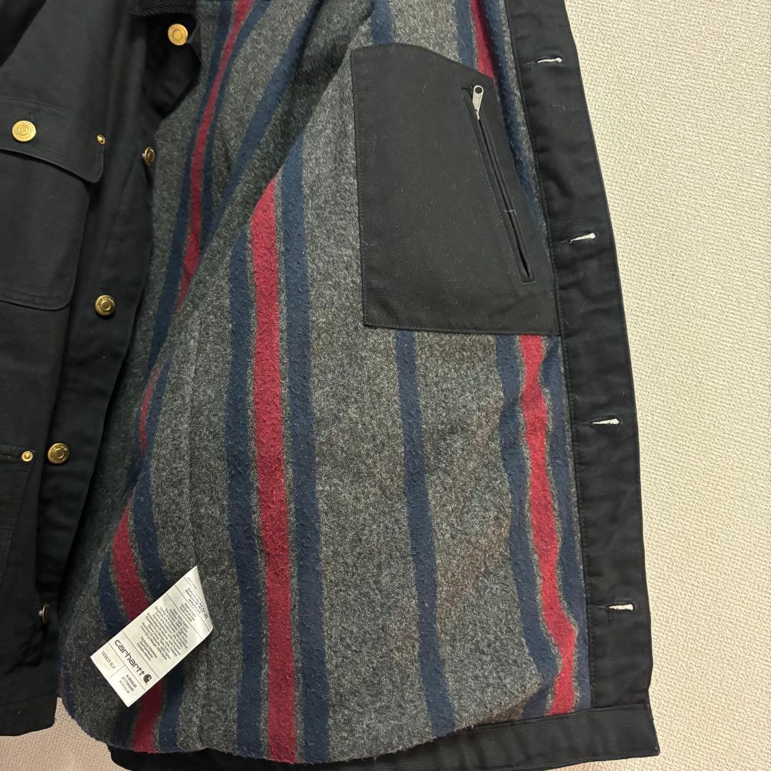 Carhartt 2022春カーハート ダックチョアジャケット M 黒 ブラック