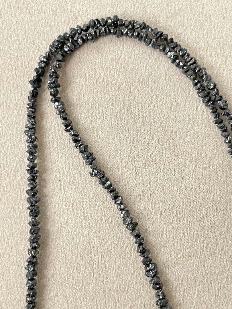 天然ブラックダイヤモンドネックレス、重约22ct