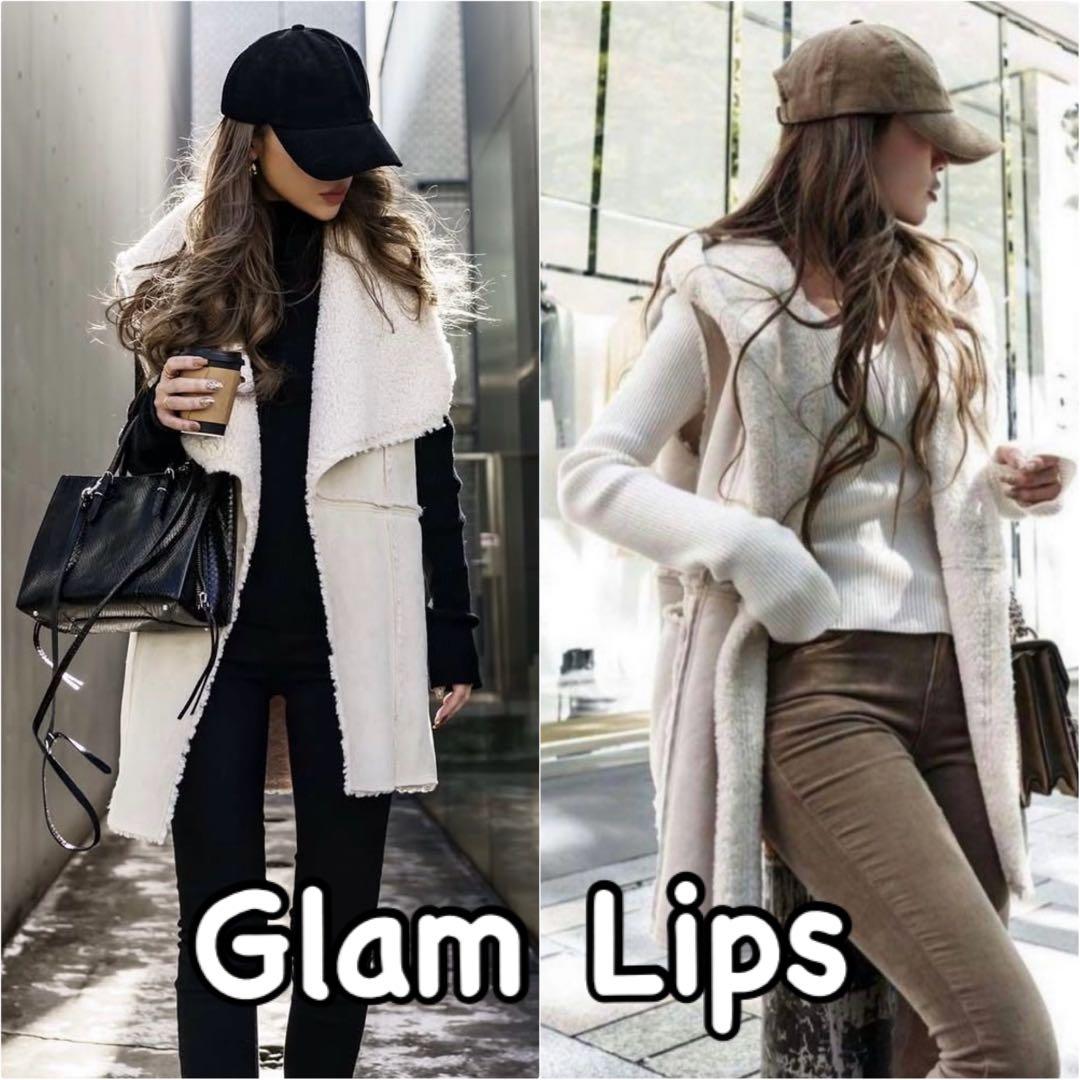 グラムリップス ボア ムートン ベスト リバーシブル 大人気 完売品 定価高