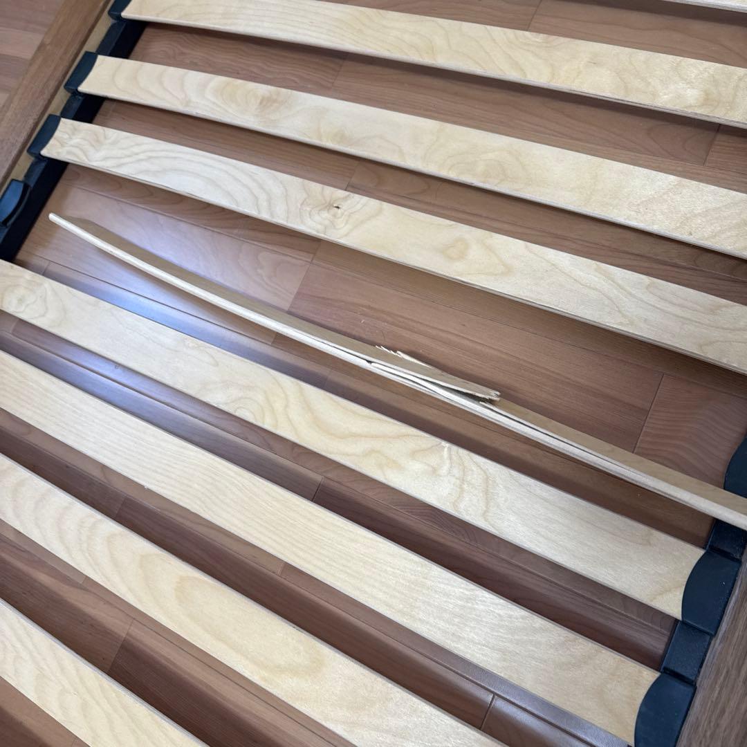 無印良品 シングルベッドフレーム 旧タイプ　訳あり品　ウォールナット