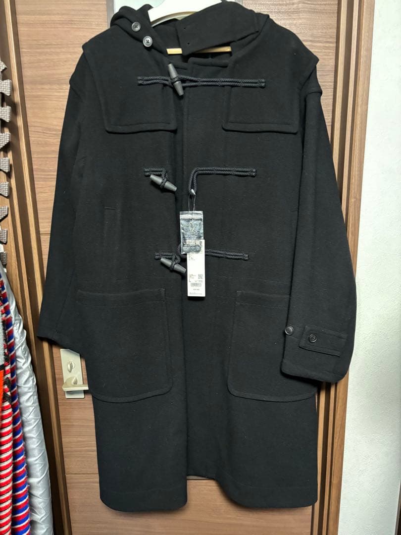 UNIQLO +Jブラック ダッフルコート Lサイズ 未使用