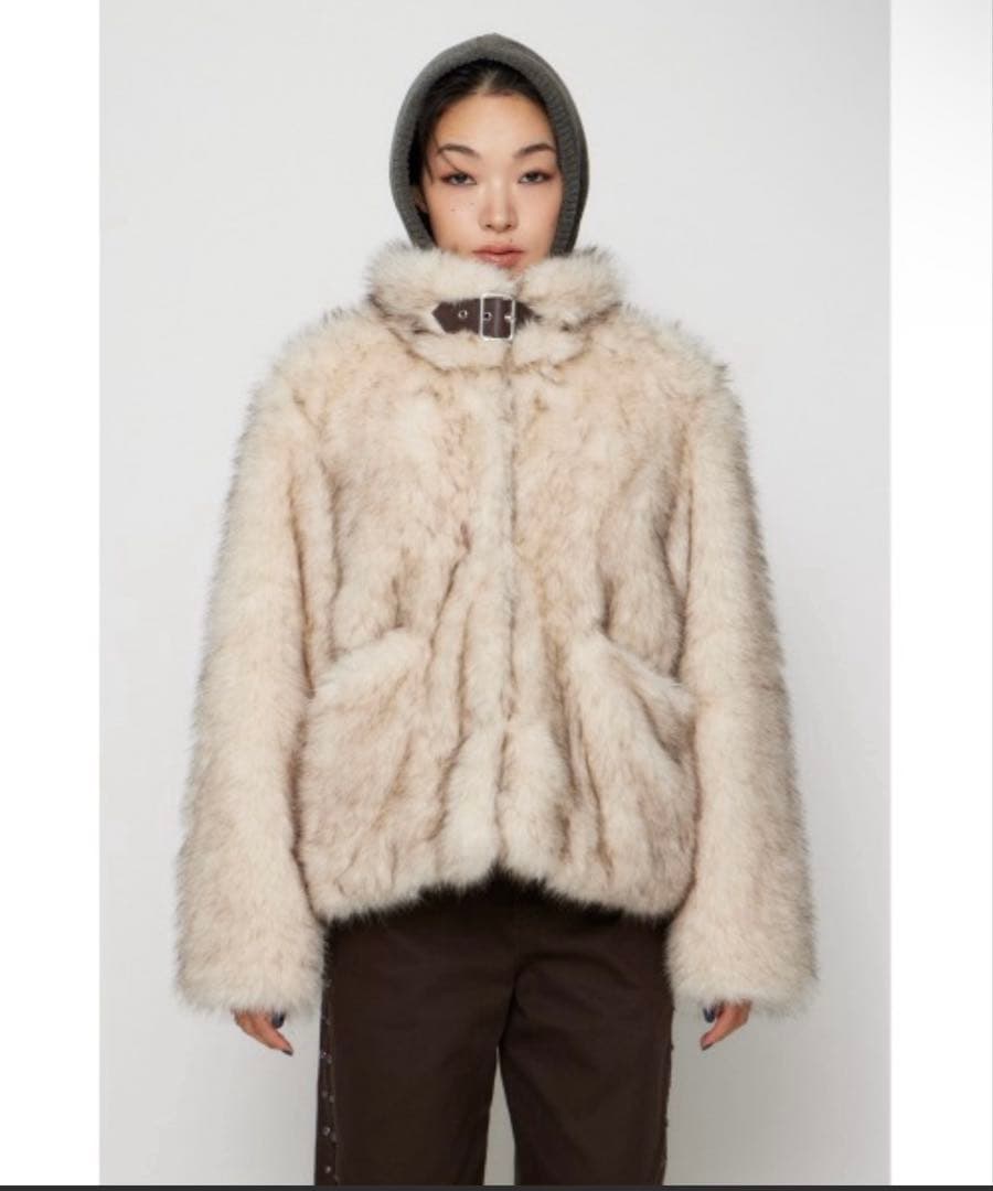 LAGUAGEM POCKET POINT FAUX FUR コート